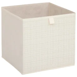 Panier de rangement (31 x 31 cm) Tweed Beige