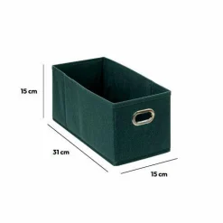 Panier de rangement (15 x 31 cm) Helena Bleu pétrole