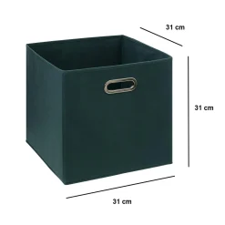 Panier de rangement (31 x 31 cm) Helena Bleu pétrole