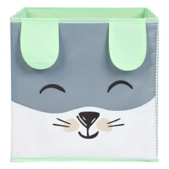 Panier de rangement enfant (29 x 29 cm) Lapin Vert