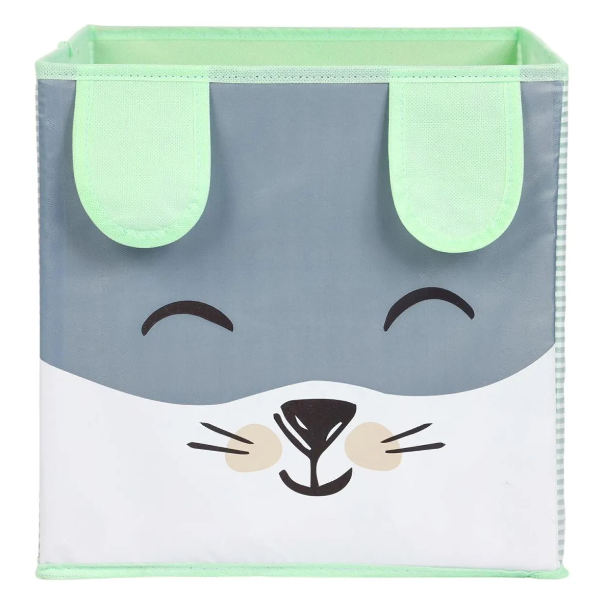 Panier de rangement enfant (29 x 29 cm) Lapin Vert