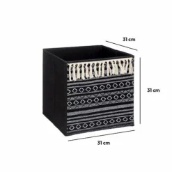 Panier de rangement Ethnique Noir