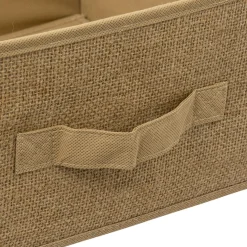 Panier de rangement jute (31 x 31 x 15 cm) Naro Beige