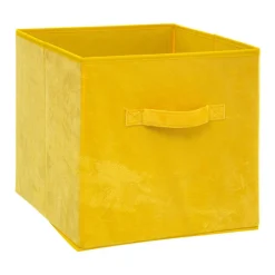 Panier de rangement Velouria Jaune