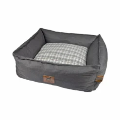 Panier rectangle pour chat et chien Héritage L55 cm Gris
