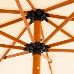 Parasol de jardin rond à franges (D2 m) Valparaiso Ecru