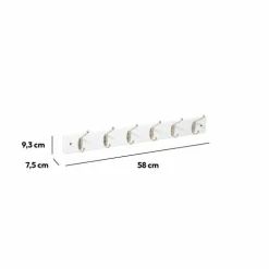 Patère 6 têtes Elena Blanche