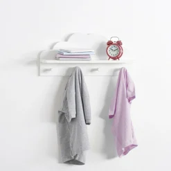 Patère enfant bois (L48 cm) Nuage Blanche