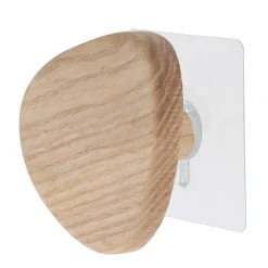 Patère murale adhésive (D9,5 cm) Galet Naturel