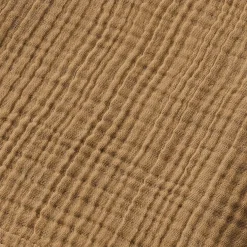 Peignoir de bain gaze de coton L/XL Gaïa Camel