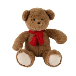 Peluche douceur (H30 cm) Oscar et écharpe Rouge