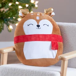 Peluche (H35 cm) Joyeux Renne de Noël