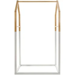 Penderie enfant bois (H100 cm) Maison Blanche