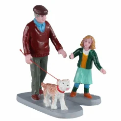 Personnage Lemax Promenade d'après-midi