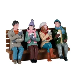 Personnages Lemax Café entre amis