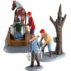 Personnages Lemax La récolte du sirop d'érable