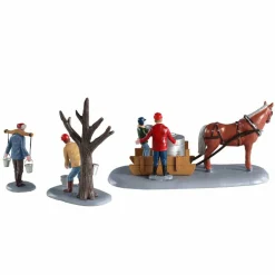 Personnages Lemax La récolte du sirop d'érable