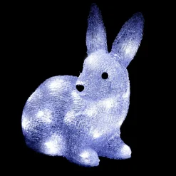 Petit lapin lumineux 30 LED (H26 cm) Sasha Blanc froid