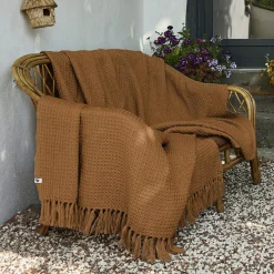 Plaid canapé matière recyclée (180 x 220 cm) Gabin Camel
