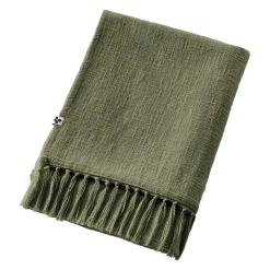 Plaid coton (180 x 220 cm) Sixtine Vert romarin