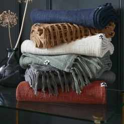 Plaid coton (180 x 220 cm) Sixtine Camel