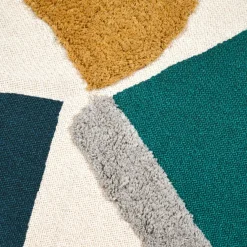 Plaid coton recyclé (125 x 150 cm) Blokken Multicolore