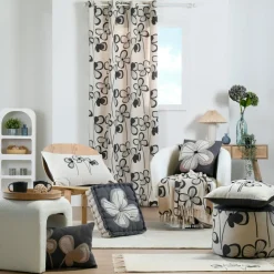 Plaid coton recyclé (125 x 150 cm) Tilda Ecru