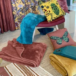 Plaid doux (160 cm) Doudou Rouge marsala