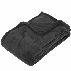 Plaid doux (150 cm) Tendresse Gris anthracite