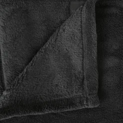 Plaid doux (150 cm) Tendresse Gris anthracite