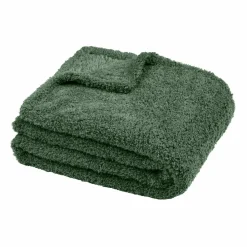 Plaid doux (180 x 220 cm) Montreal Vert romarin