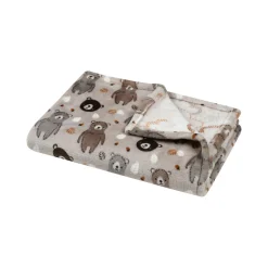 Plaid doux enfant (70 x 100 cm) Gabin Marron