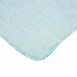 Plaid doux enfant (90 x 75 cm) et peluche Lapino Bleu