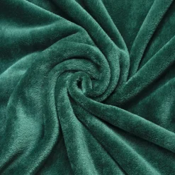 Plaid doux flanelle (130 x 180 cm) Didou Vert