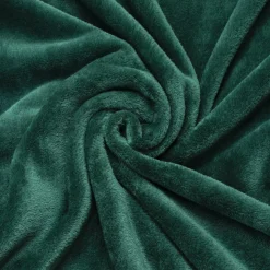 Plaid doux flanelle (220 x 240 cm) Didou Vert