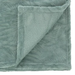 Plaid doux flanelle (125 x 150 cm) Ryo Bleu