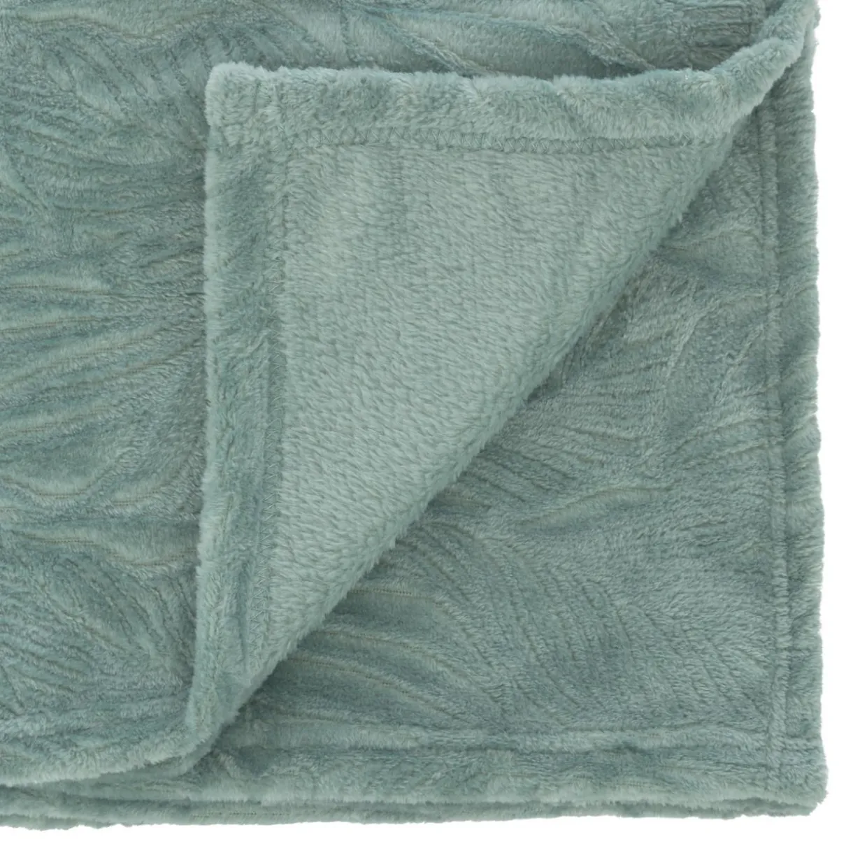 Plaid doux flanelle (125 x 150 cm) Ryo Bleu