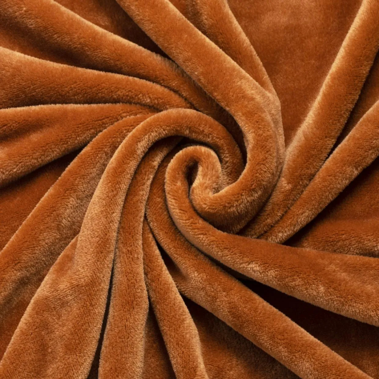 Plaid doux flanelle (130 x 180 cm) Didou Cuivre