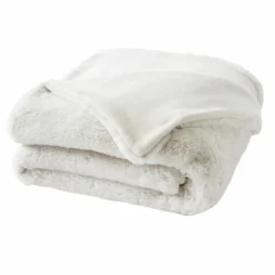 Plaid fausse fourrure (140 x 200 cm) Finn Blanc