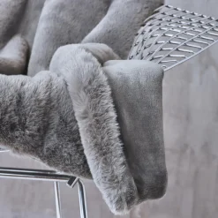 Plaid fausse fourrure (140 x 200 cm) Finn Gris anthracite