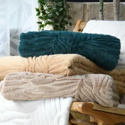 Plaid polaire (160 cm) Quito Beige