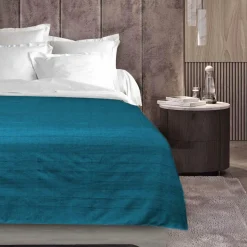 Plaid polycoton (180 x 220 cm) Lucile Bleu