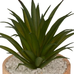 Plante artificielle avec pot (H17 cm) Sao plante grasse