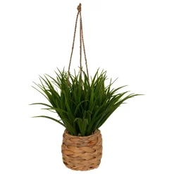 Plante artificielle suspendue dans pot tressé (H27 cm) Moda Costa