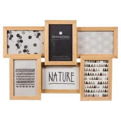 Pêle-mêle 6 photos (41 x H31 cm) Nature Bois