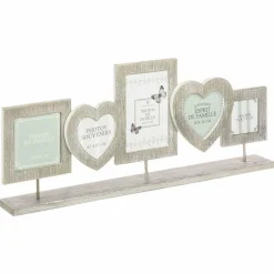 Pêle-mêle 5 photos en bois (H22 cm) Esprit Campagne