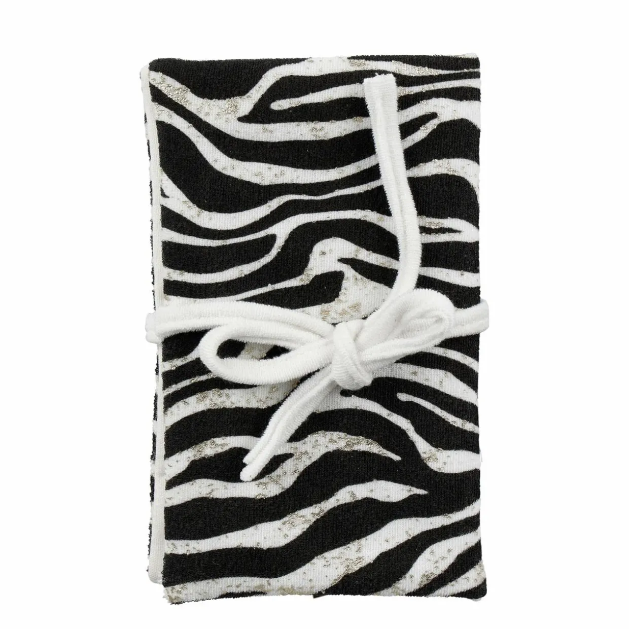 Pochette à bijoux de voyage (26 x 27 cm) Zèbre Noir