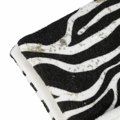 Pochette à bijoux de voyage (26 x 27 cm) Zèbre Noir