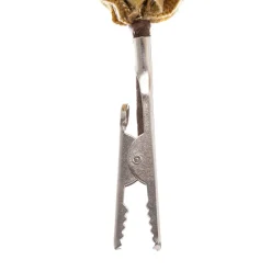 Poinsettia de Noël Marta sur clip (D23 cm) Or