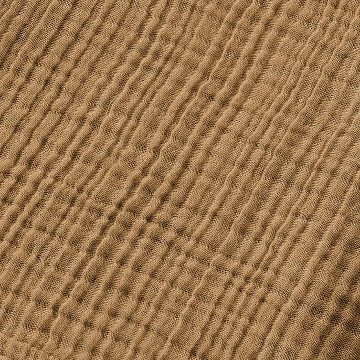 Poncho de bain enfant gaze de coton 2/5 ans Gaïa Camel